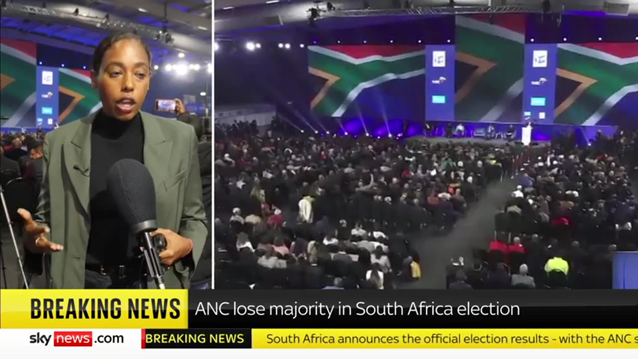 South Africa_ ANC lose majority in election for first time in 30 years Sky News