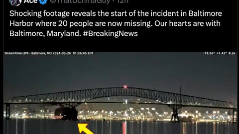 🧨🌉Baltimore, MD bridge falling down, falling down