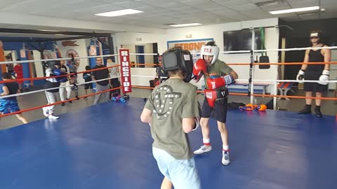 Joey sparring Logan 3. 11/5/22