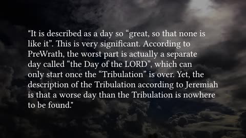 Are The Great Tribulation And The Day of The LORD Really Interchangeable? Part 1