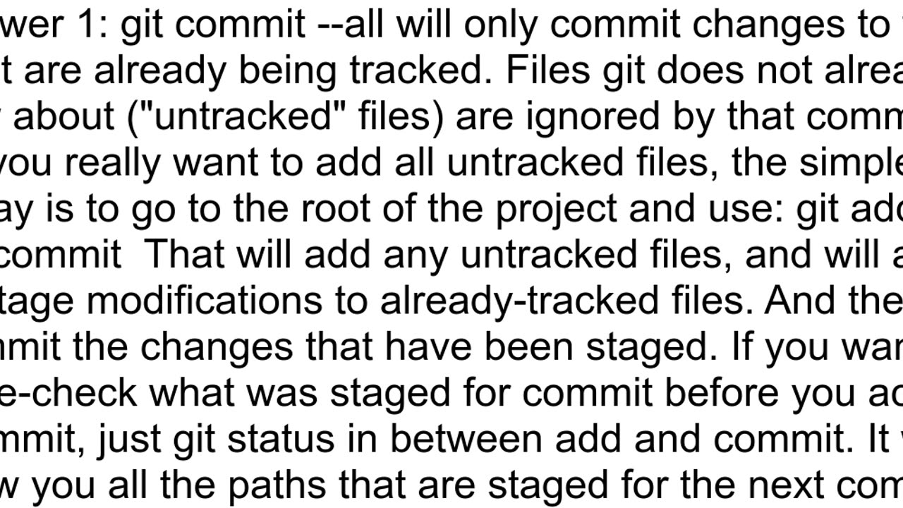 git commit does not commit new files