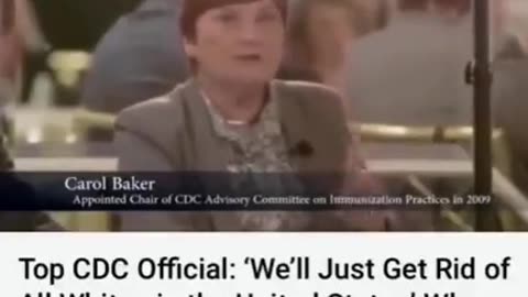 TOP CDC Official: "We'll Just Get Rid of All Whites in the United States" Who refuse Vaccination...