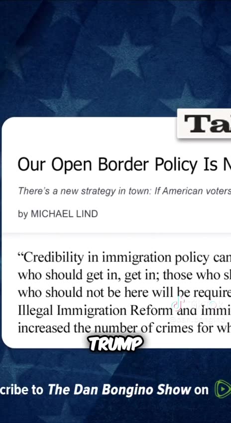 Dan Bongino Discusses Donald Trump's Racist & Exclusionary Border Policy...