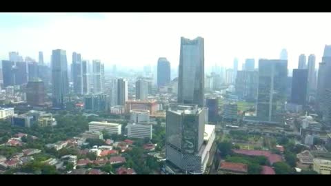 aerial landscape jakarta #telkomtower