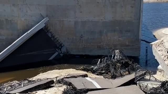 Reporting from the causeway leading to Sanibel Island after Hurricane Ian