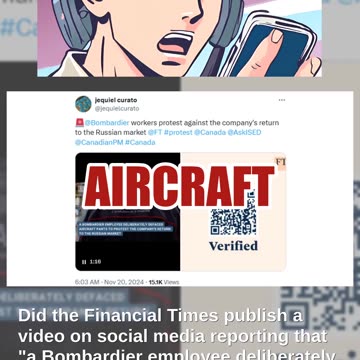 Fact Check: Bombardier Worker Protest Report Is NOT Real -- More Russian Propaganda