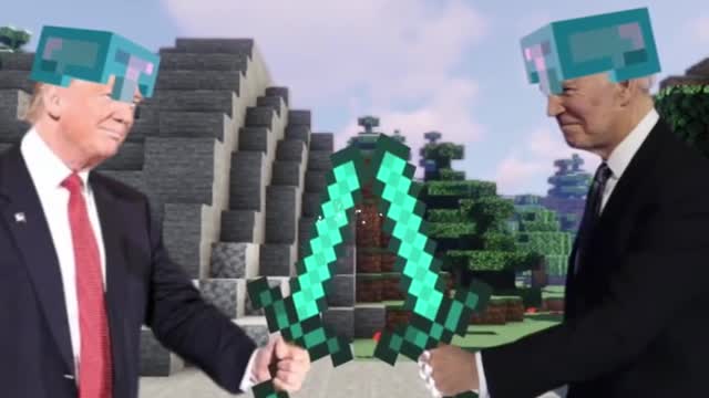 Trump vs biden (minecraft)