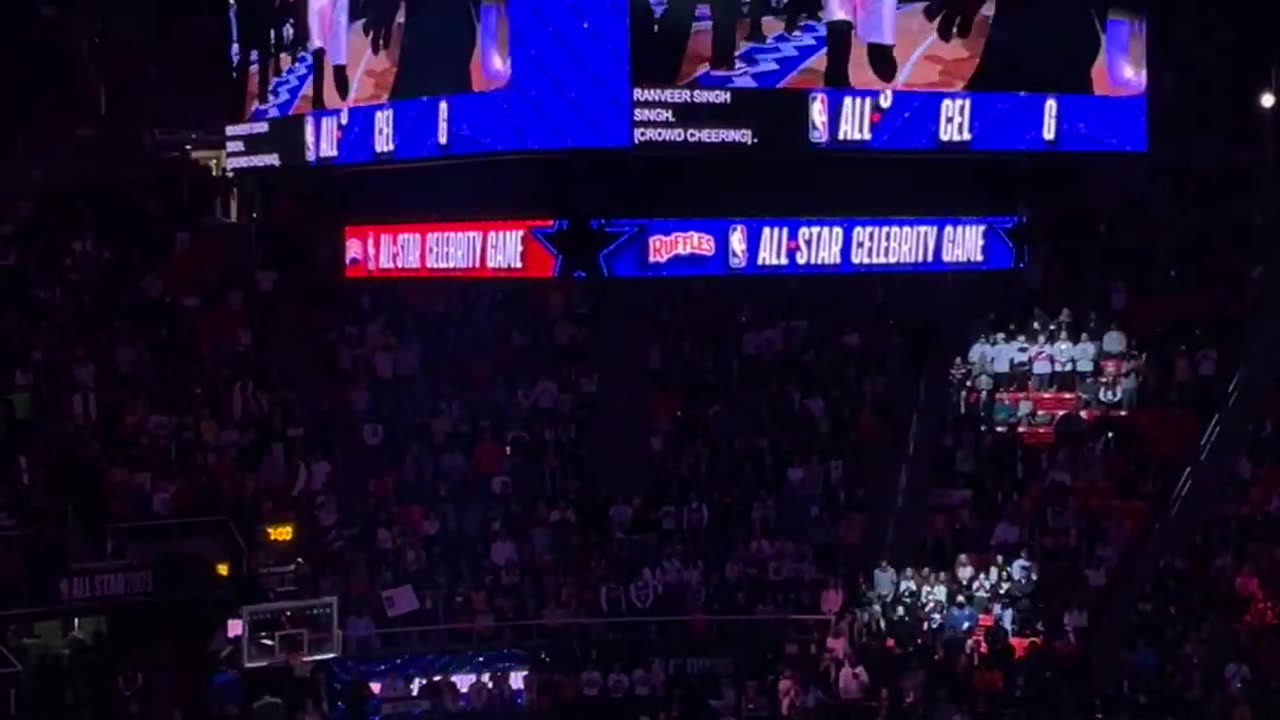 Ranveer singh introduce the 2023 NBA -- All star celebrity Game