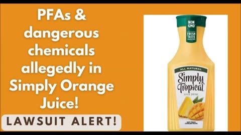 🚨 PFAs in juice