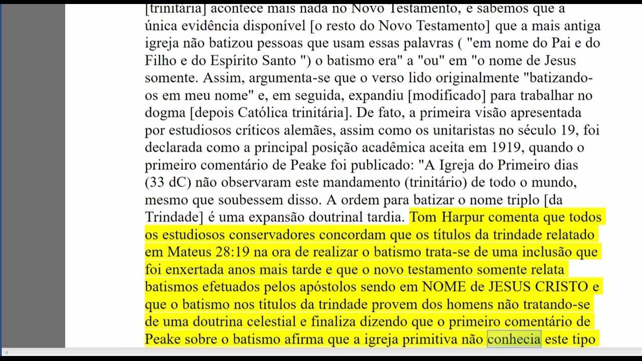 A Maior Farsa do Trinitarismo parte 10