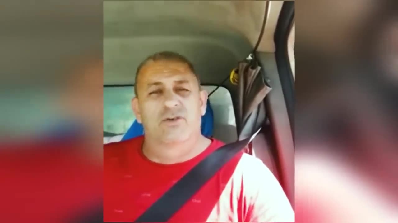 Bulgarian driver swears the national traitors and US-servants Kiril Petkov and Boyko Borisov