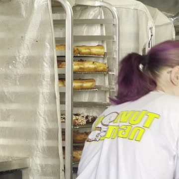 Over Fifty Bees Being All Over Donuts at a Donut Shop in LA! #shorts