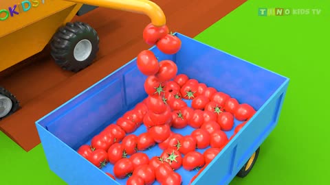 Harvester tractor for kids