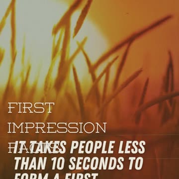 First Impression Facts