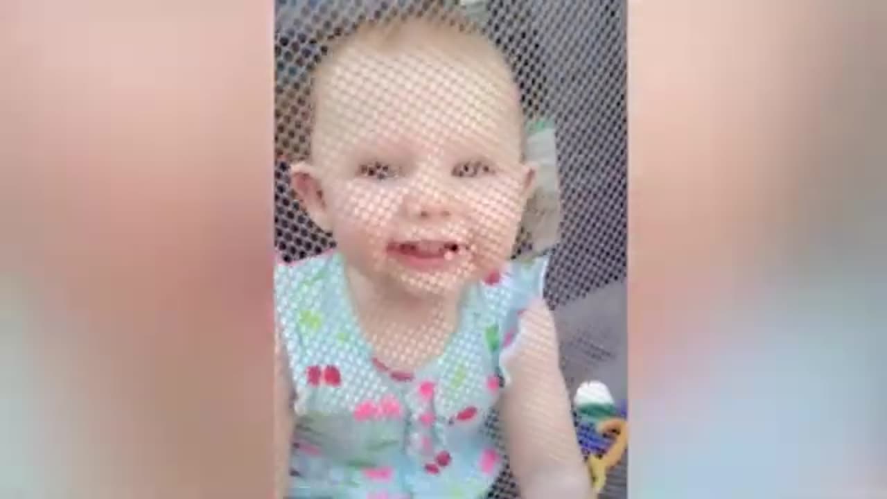 Funny cute little baby dance