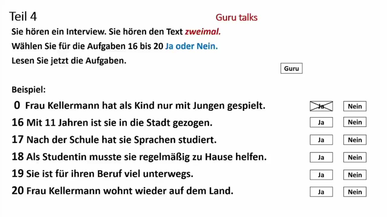 A2 German Exam 2023 - Hören mit Lösungen | Prüfung - Goethe Zertifikat - Exam 3