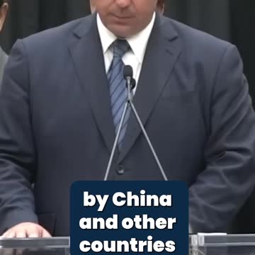 BREAKING_ RON DESANTIS Proposes BANNING CHINA From Buying Land