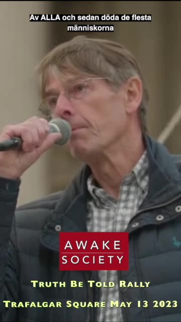 OM Sanningen ska fram! Dr. Mike Yeadon ⎹ Truth Be Told Rally ⎹ Trafalgar Square May 13 2023
