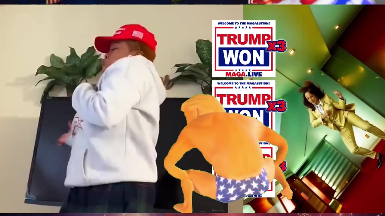 Pt.10 Trump's Party Train Dance Celebration "Trump Won" MAGA Dance Compilation