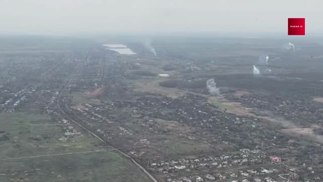 Su-25s of the Russian Air Force strikes the target in Marinka, Donetsk Oblast | Ukraine War