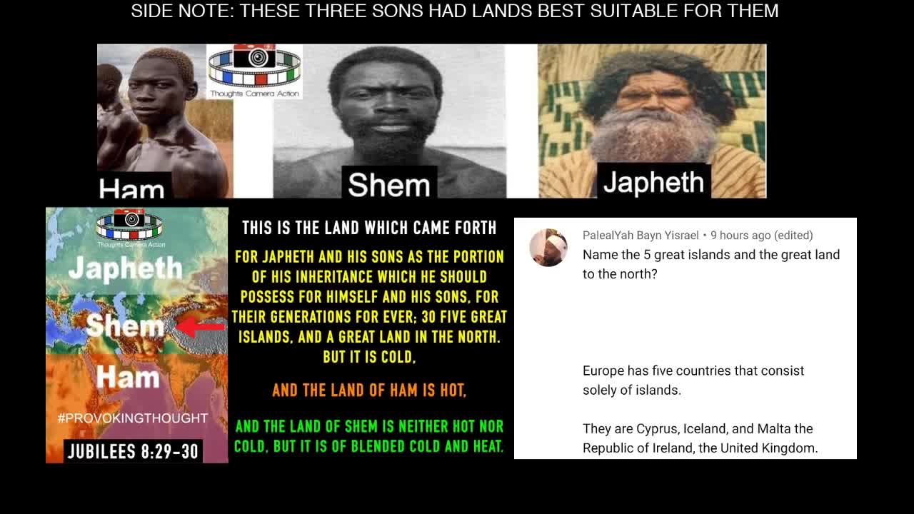 The Sons of Noah (Narration by Thoughts Camera Action)