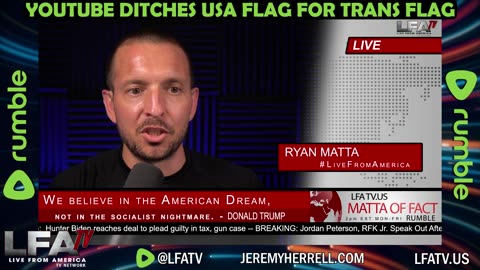 YOUTUBE DITCHES USA FLAG FOR TRANS FLAG!!