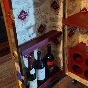 Harry Potter DIY wine cabinet trunk