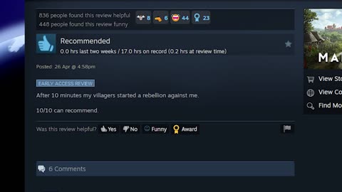 Manor Lords Steam Review - How can they do this!