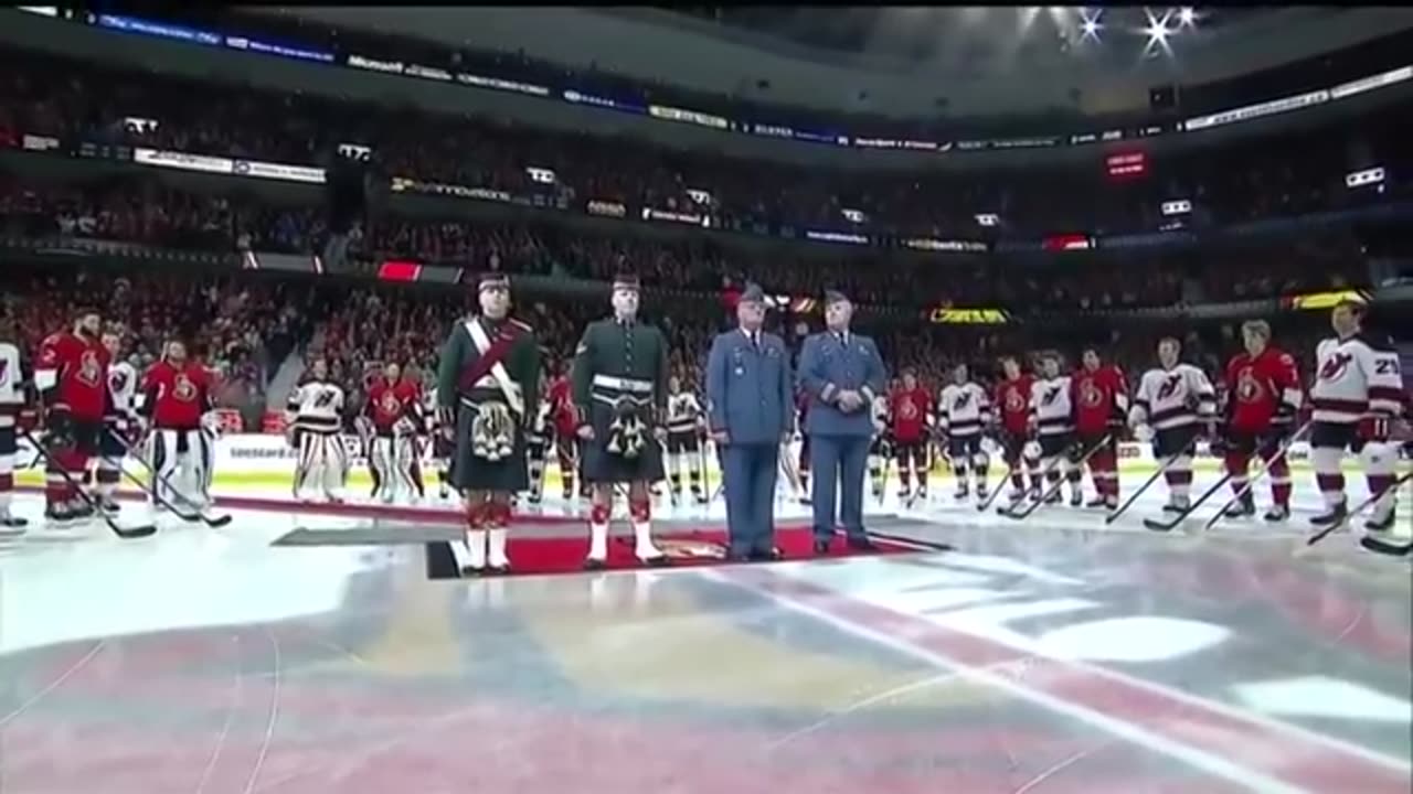 Ottawa- Montreal and Toronto sing “O Canada”