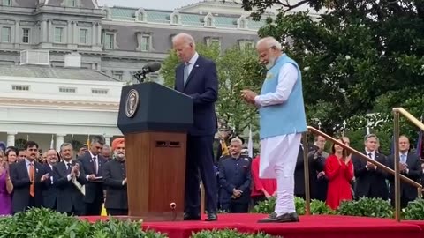 President Biden welcomes PM Modi to the US