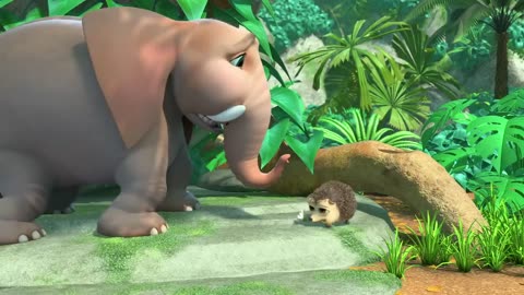 Chasse aux noix | rythme de la jungle | Dessins animés pour enfants