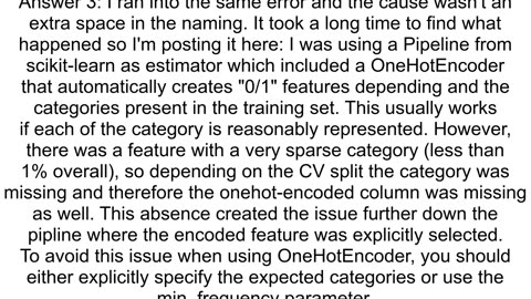 FitFailedWarning Estimator fit failed The score on this traintest partition for these parameters wi