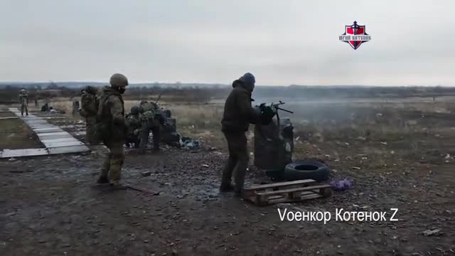 Shooting training of fighters PMCs. Russia. Donbass