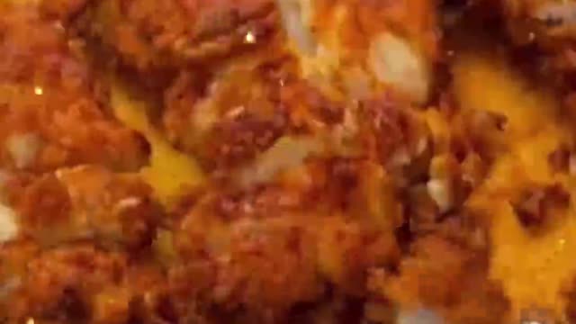 You still have to chop up the fried chicken