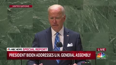 Sleepy Joe at UN General Assembly