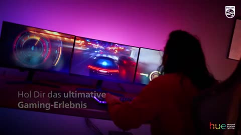 Philips Hue Play Gradient Lightstrip für drei Monitore