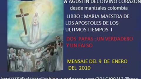 mensaje virgen maria a agustin del divino corazon - dos papas