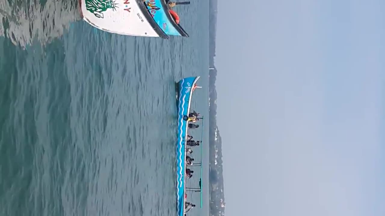 Ferry ride in the sea