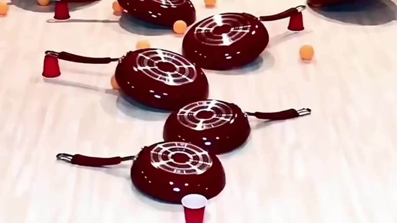 Ping pong ball trick shots