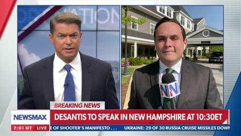 Florida Governor Ron DeSantis travels to the pivotal state of New Hampshire ahead