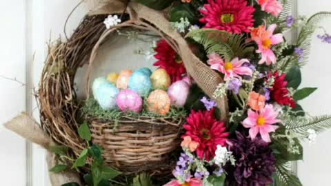 gorgeous and trendy easter egg wreath designs for decor