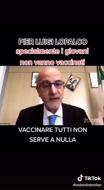 31 luglio 2021 - il dr LOPALCO, Ass. reg. Sanità Puglia si schiera contro il SIERO GENICO