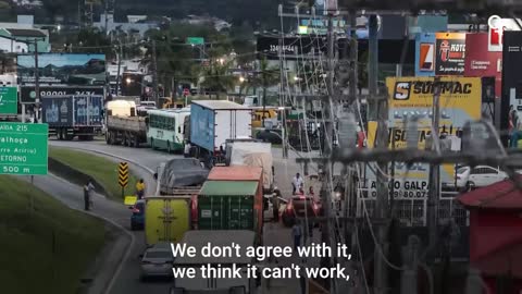 Brazil Truckers Block Roads