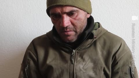 Captured Ukrainian soldier talks to his comrades
