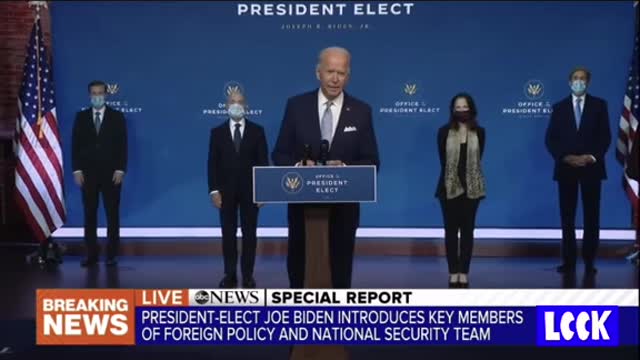 Joe Biden “Nominates ”His Presidential Team