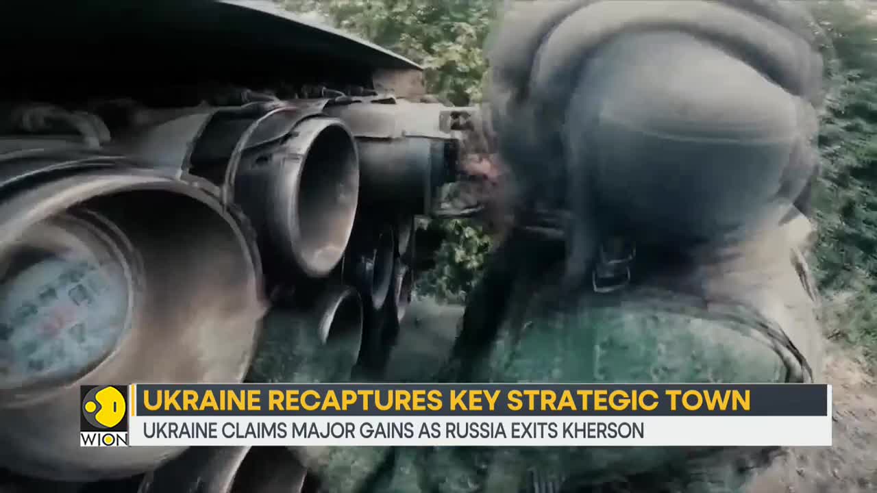 Ukraine recaptures key strategic town, claims major gains as Russia exits Kherson _ WION