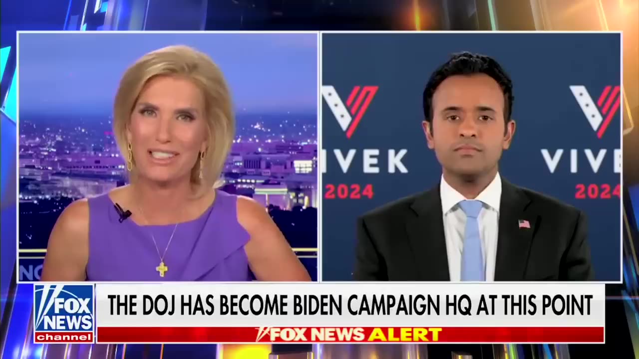 Vivek Ramaswamy on Fox News' Ingraham Angle with Trump Indictment & FOIA Request 8.1.23