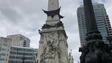 July 17, 2019 - Monument Circle in Downtown Indianapolis