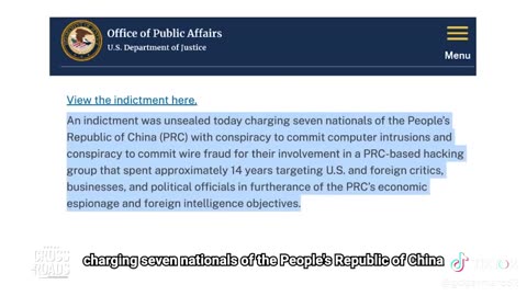 Seven Hackers Associated with Chinese Government Charged with Computer Intrusions Targeting Perceived Critics of China and U.S. Businesses and Politicians