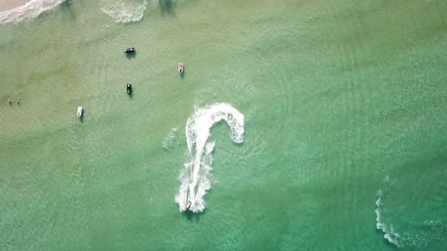 speed boat - dron in puket (Thailand) beach